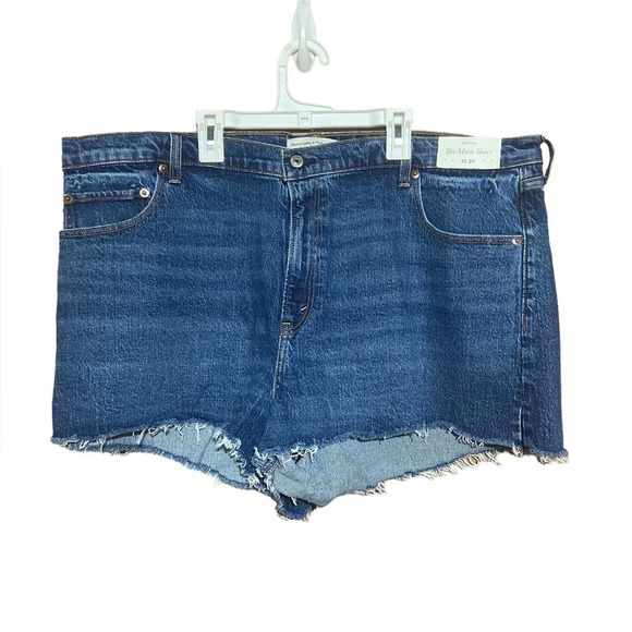 NWT Abercrombie & Fitch High Rise The Mom Short‎ 35 / 20 - Picture 1 of 5